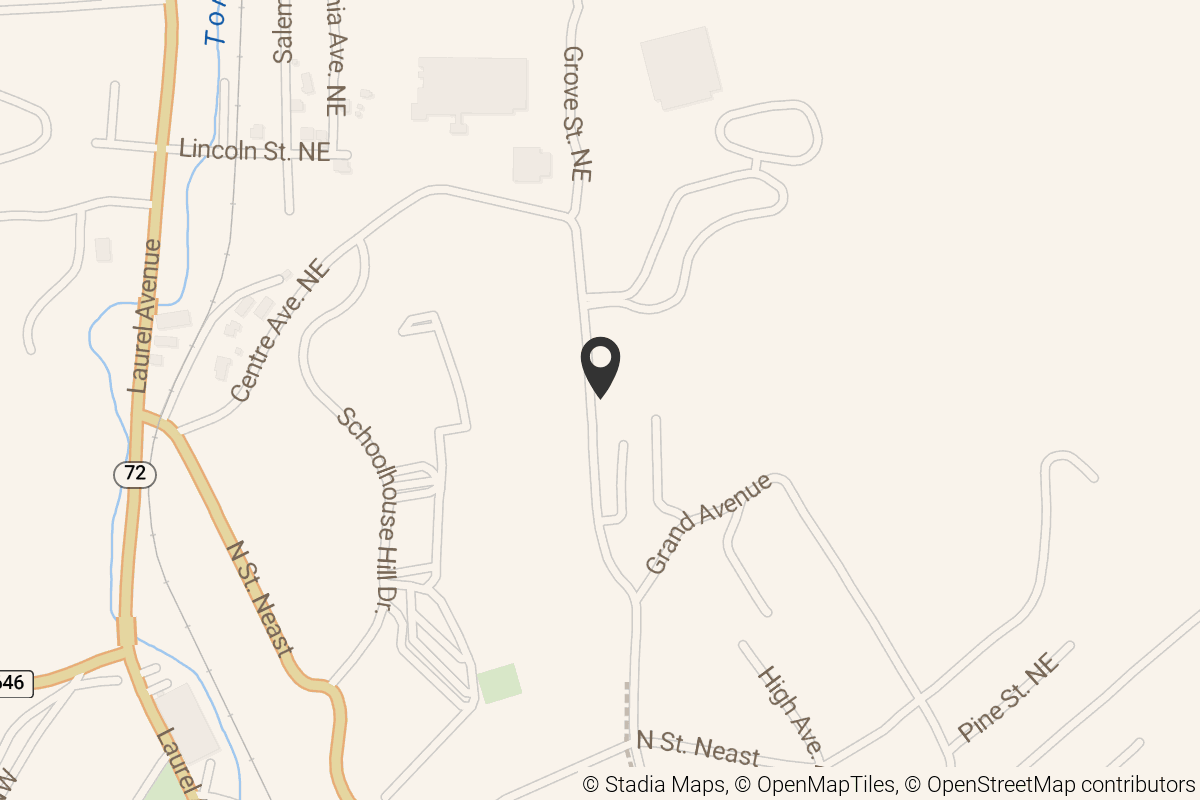 Map with location marker