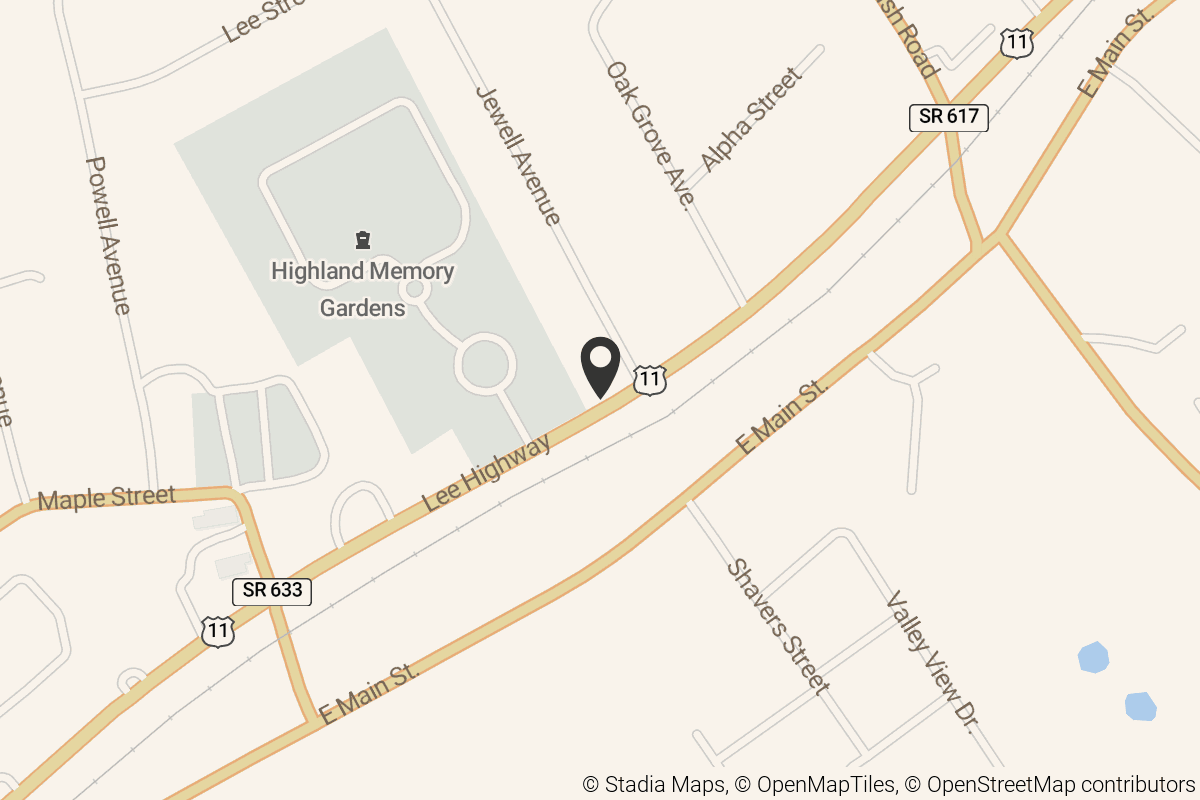 Map with location marker