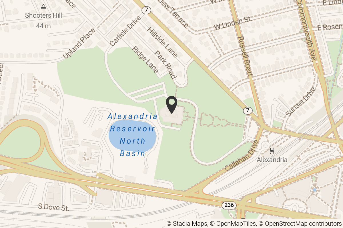 Map with location marker