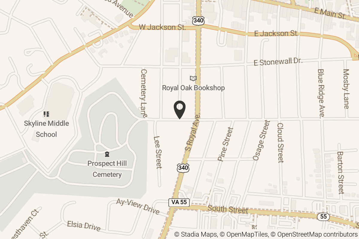 Map with location marker