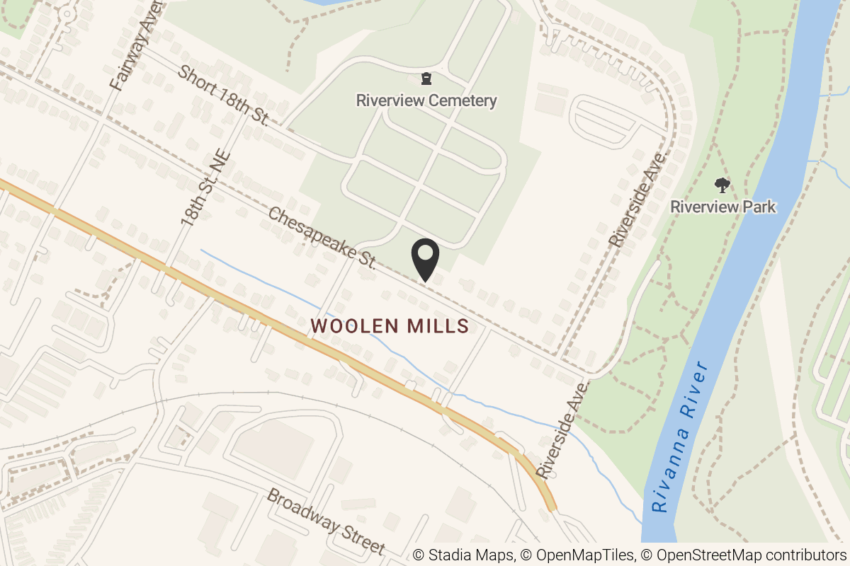 Map with location marker