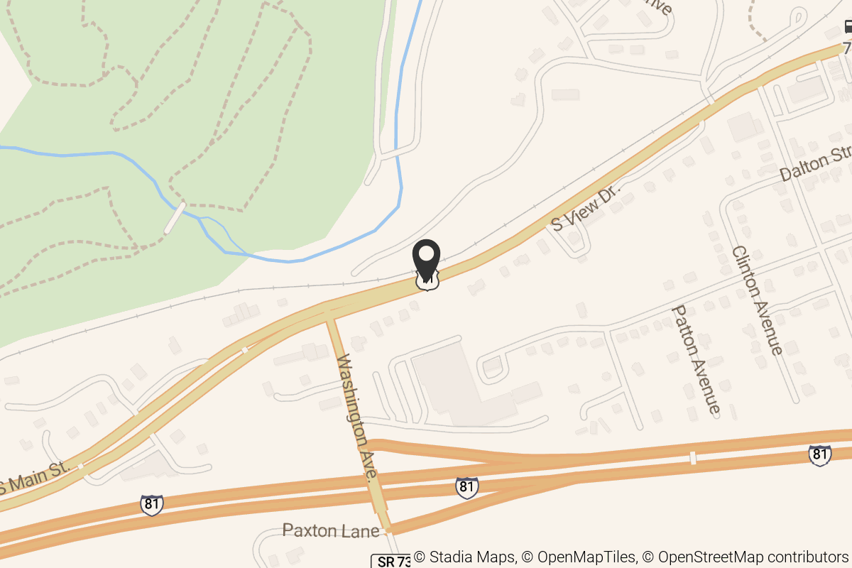 Map with location marker