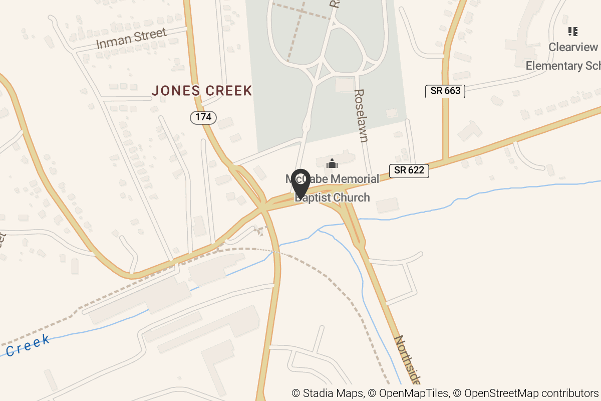 Map with location marker