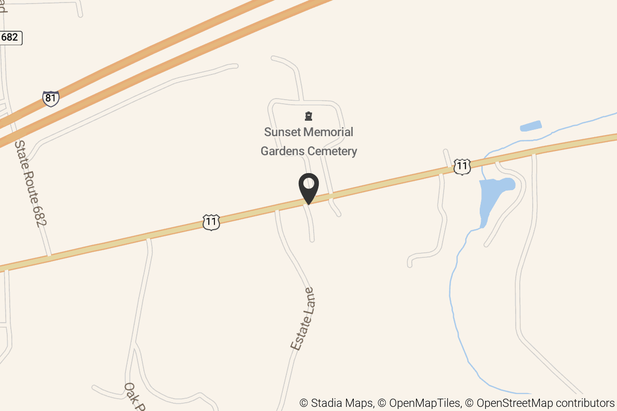 Map with location marker