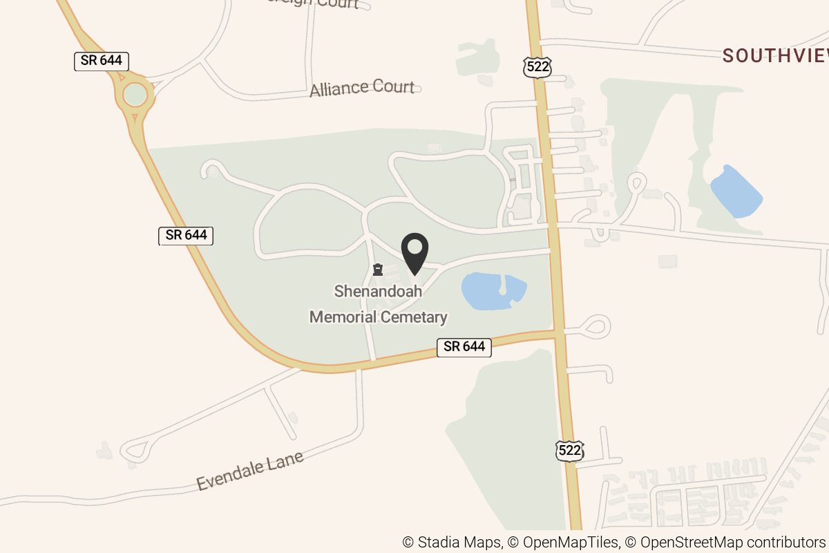 Map with location marker