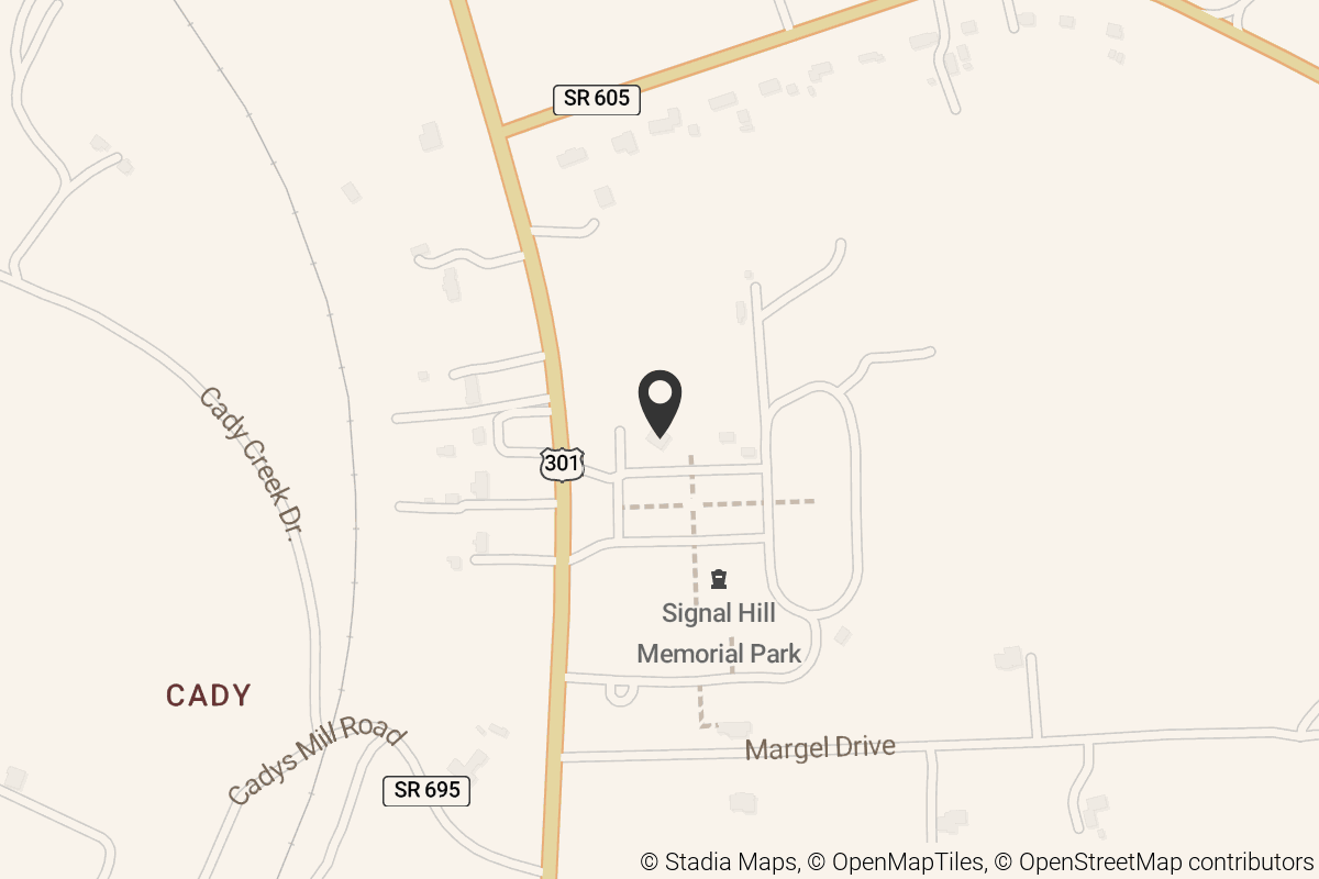 Map with location marker