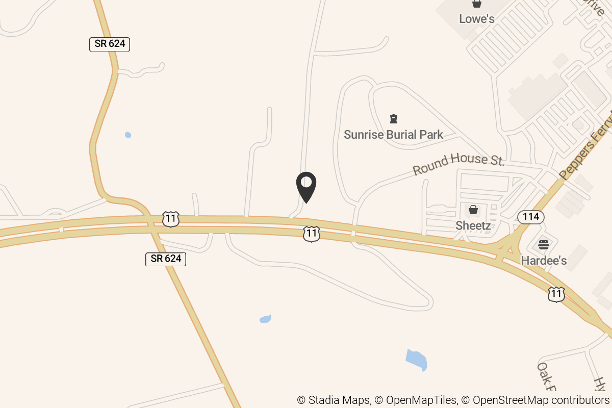 Map with location marker