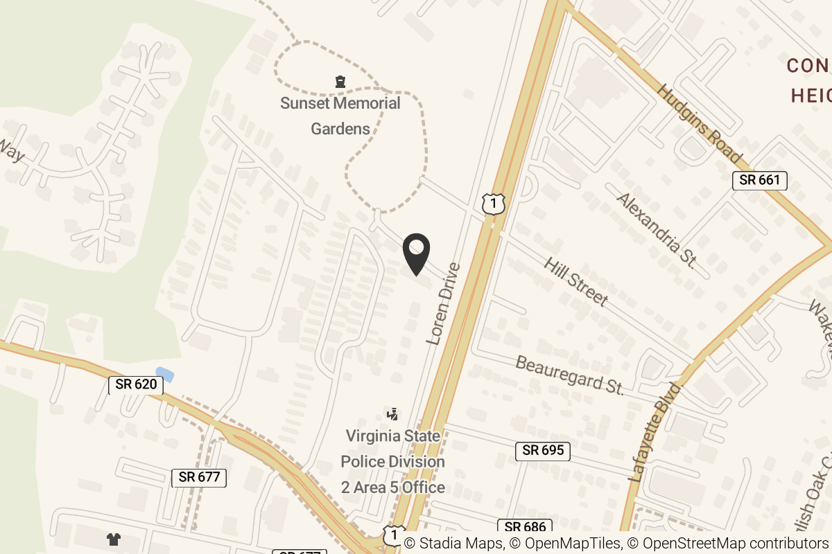 Map with location marker