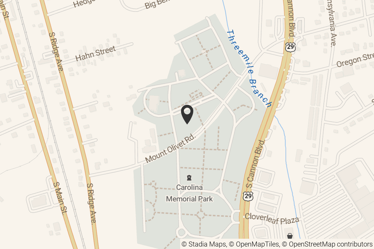 Map with location marker