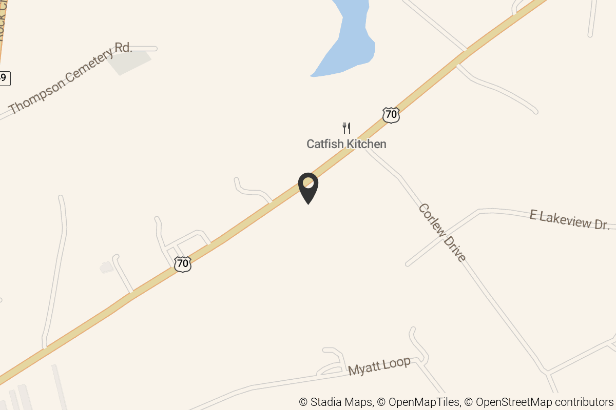 Map with location marker