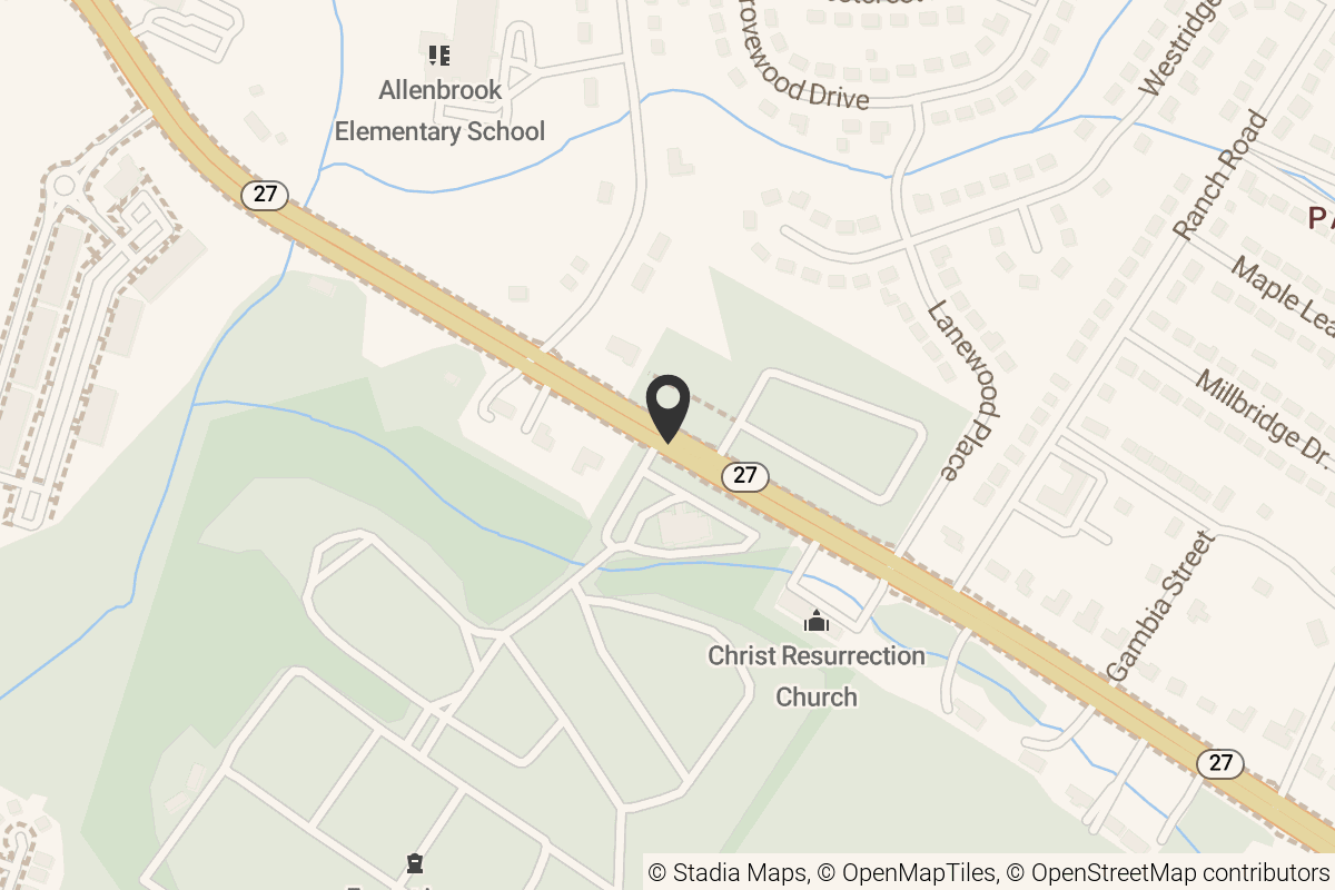 Map with location marker