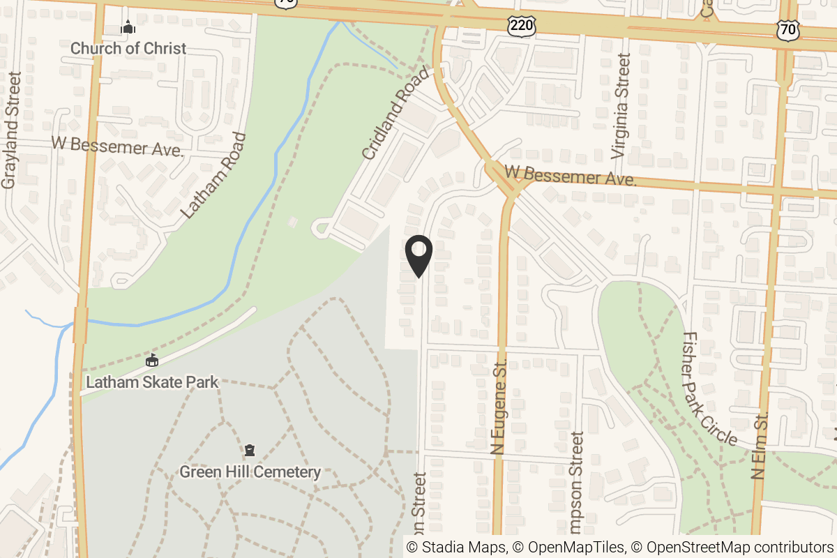 Map with location marker