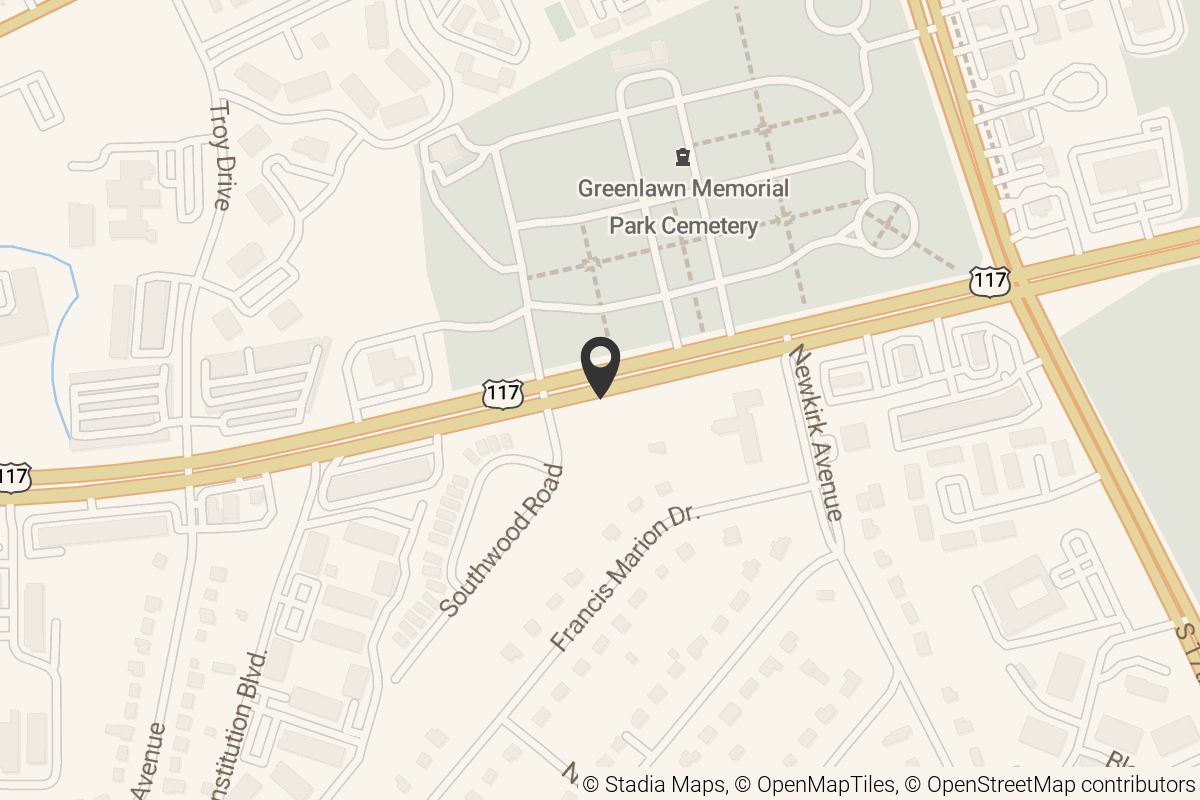 Map with location marker