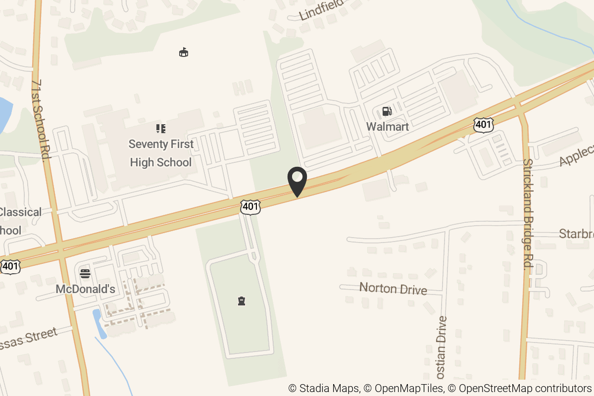 Map with location marker