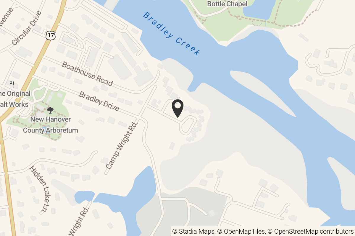 Map with location marker