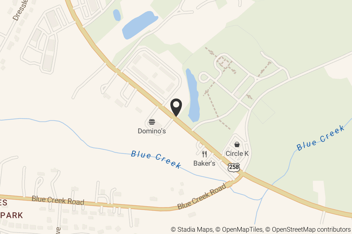 Map with location marker