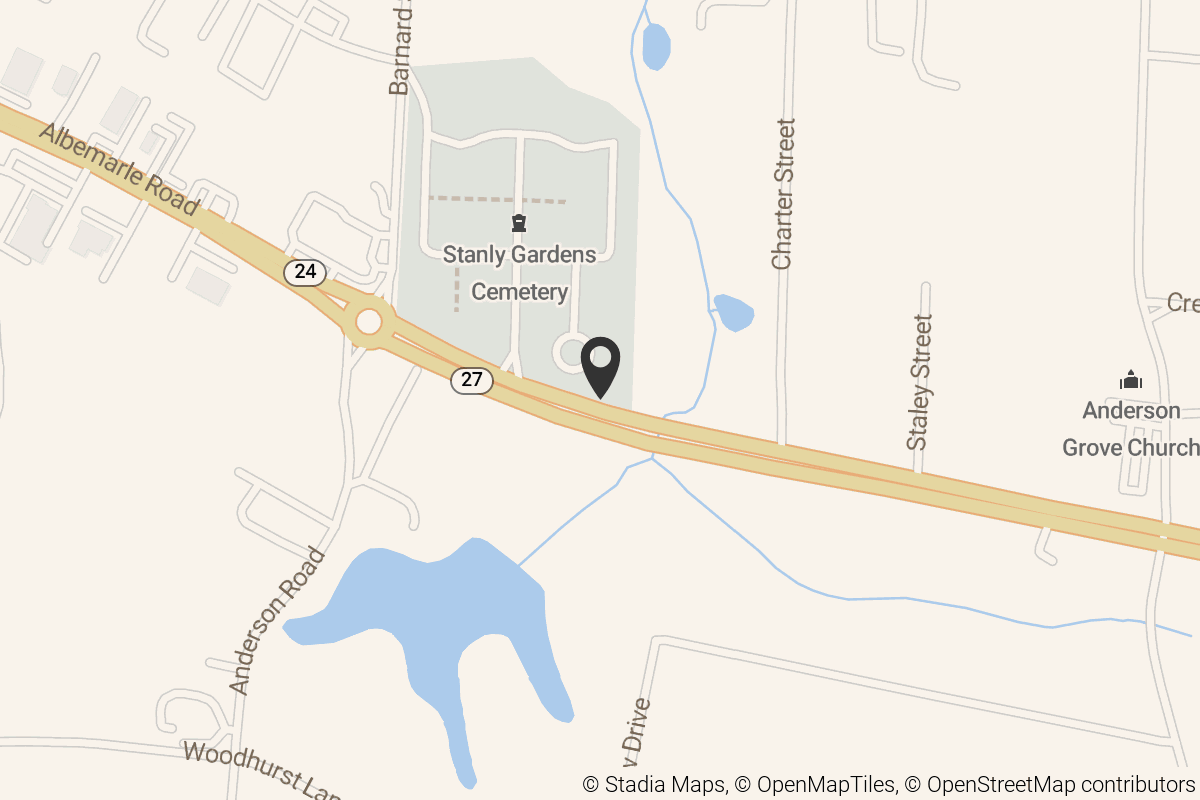 Map with location marker