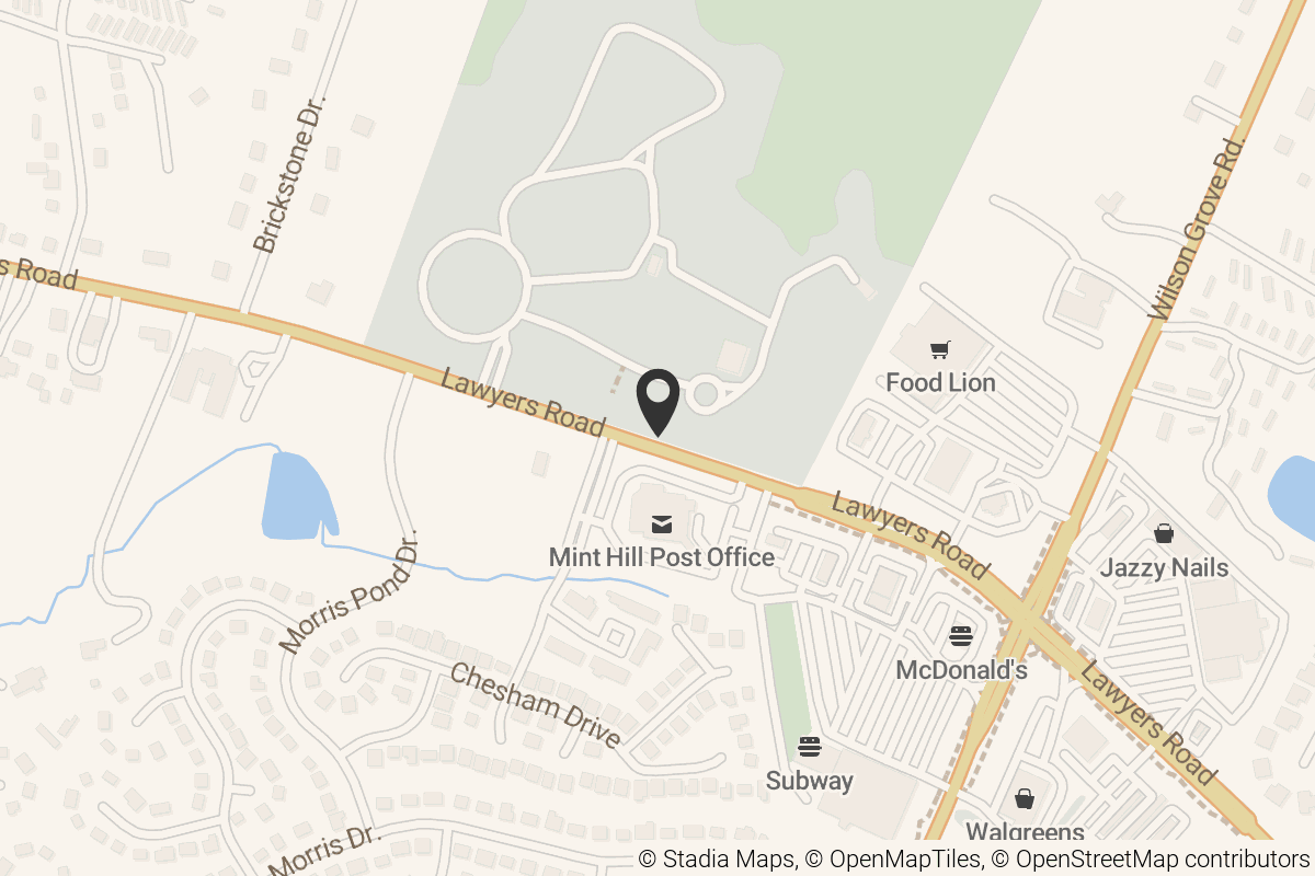 Map with location marker