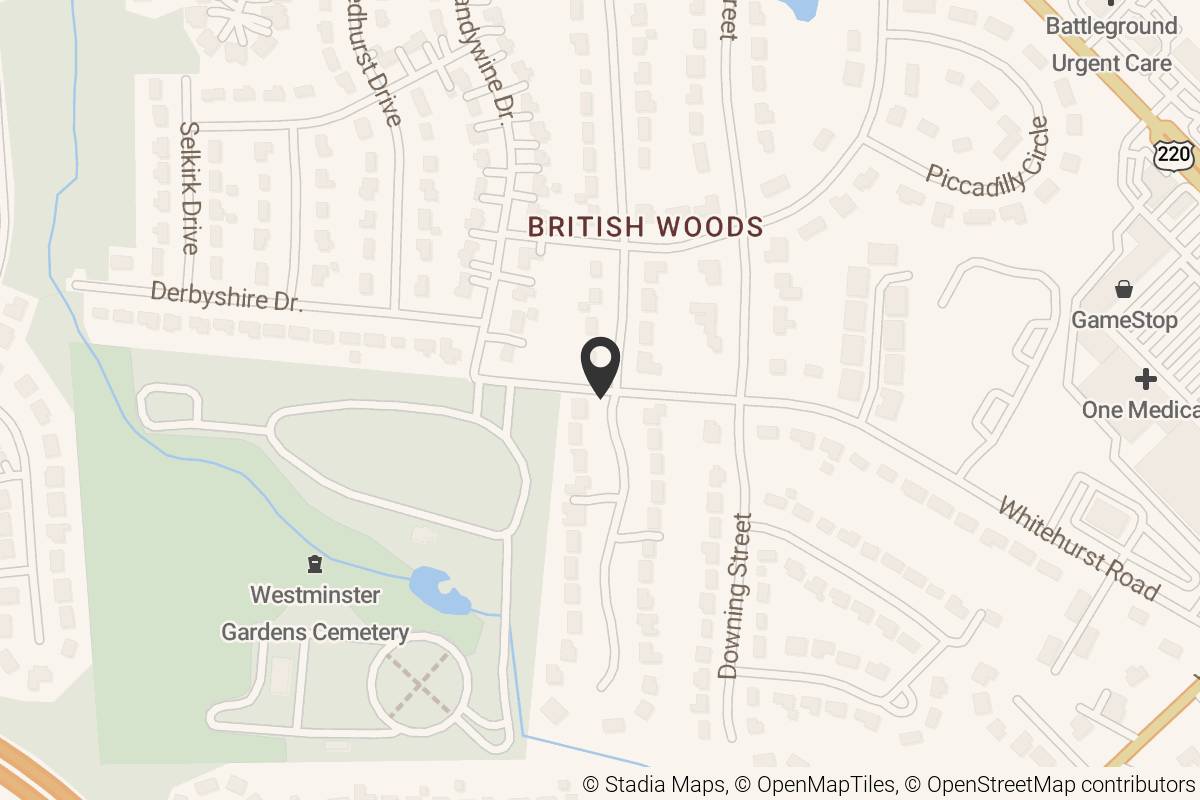 Map with location marker