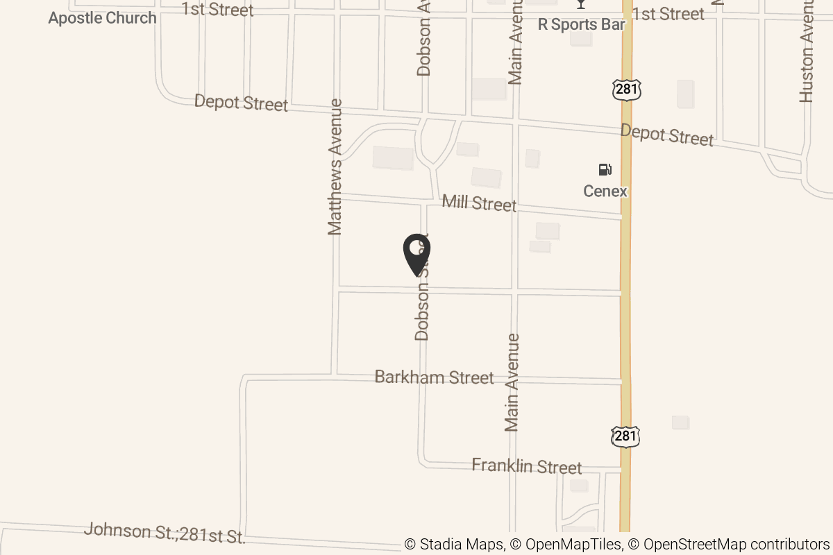 Map with location marker