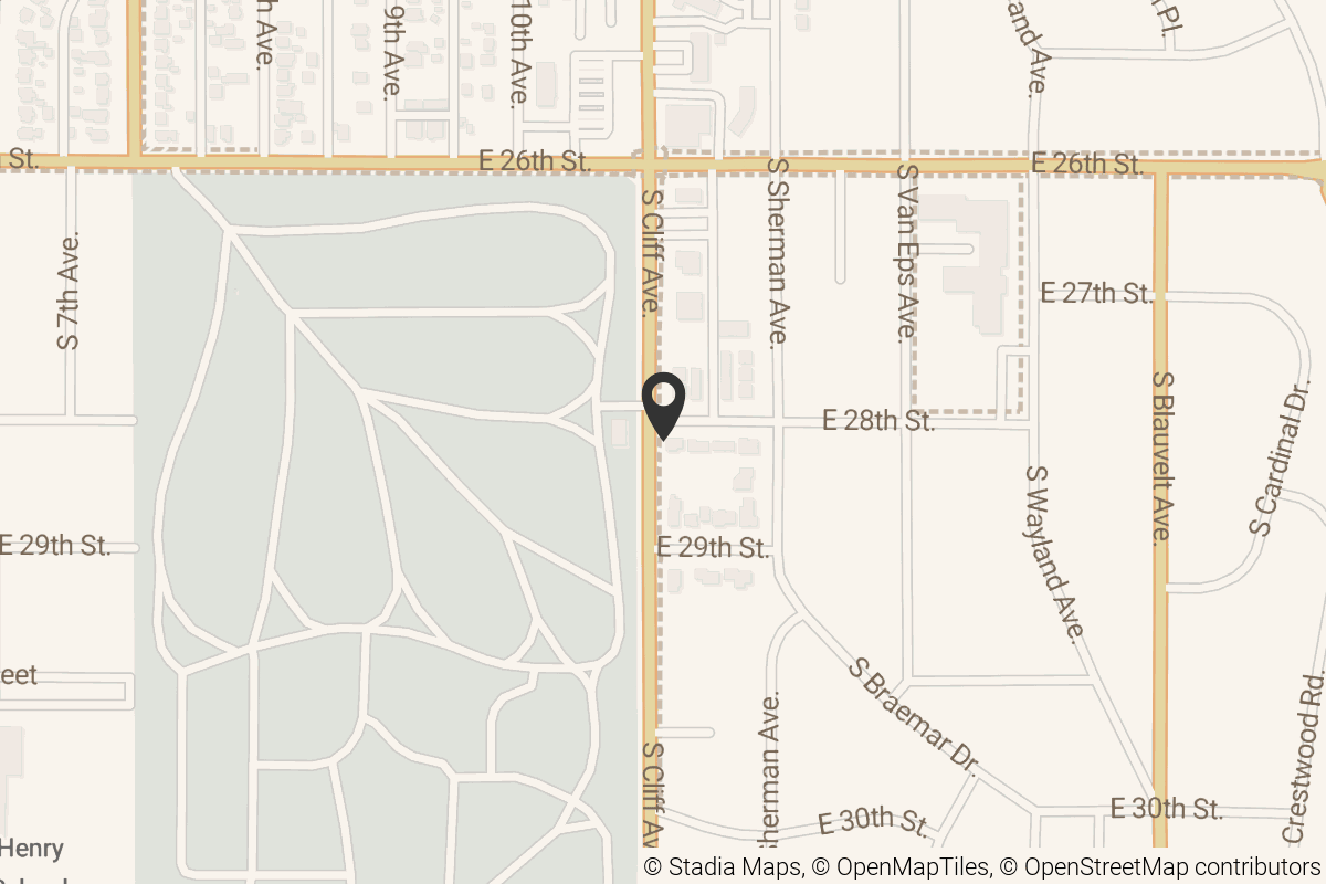 Map with location marker