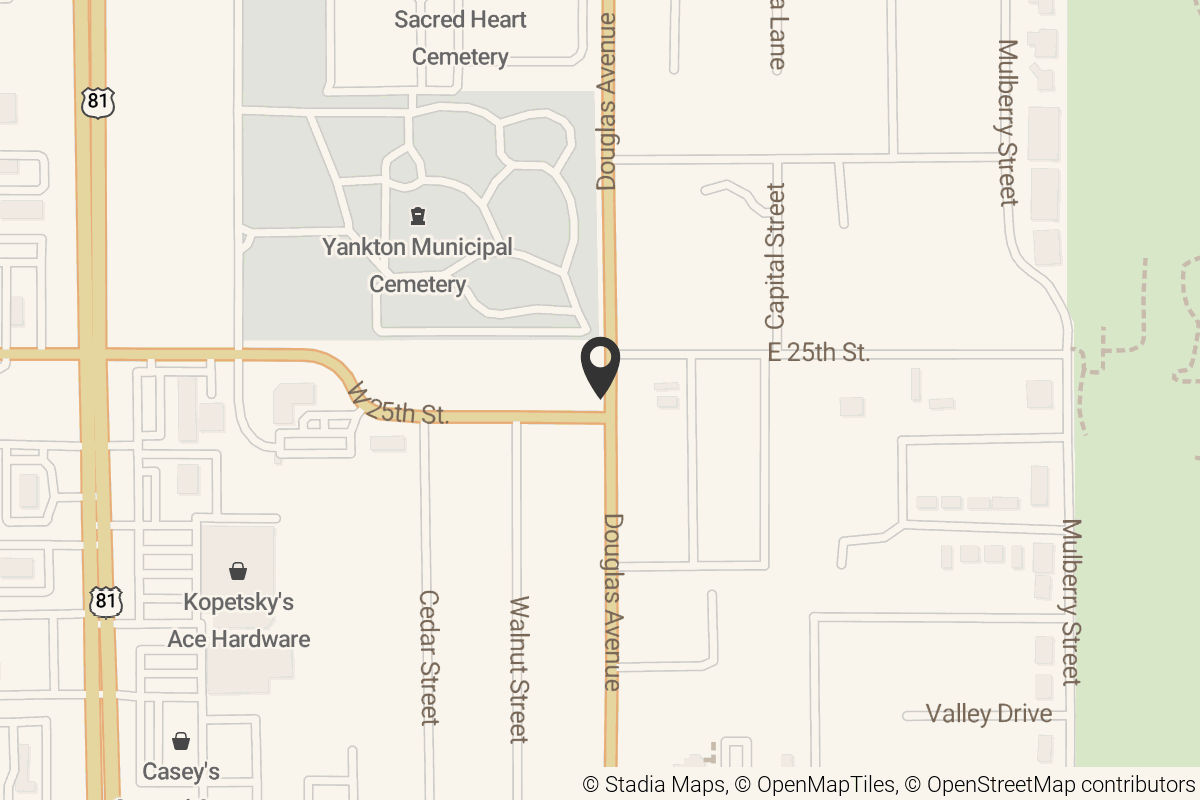 Map with location marker