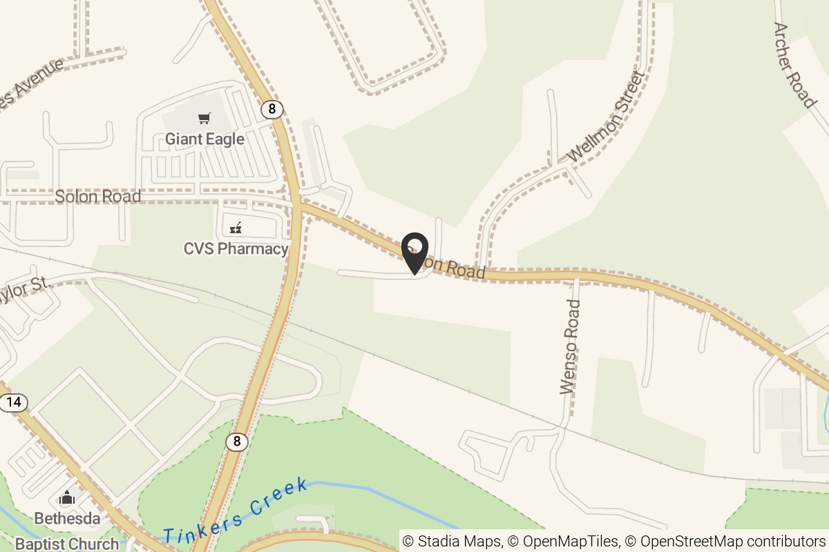 Map with location marker