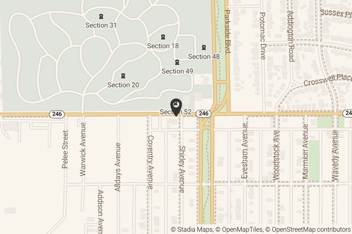 Map with location marker