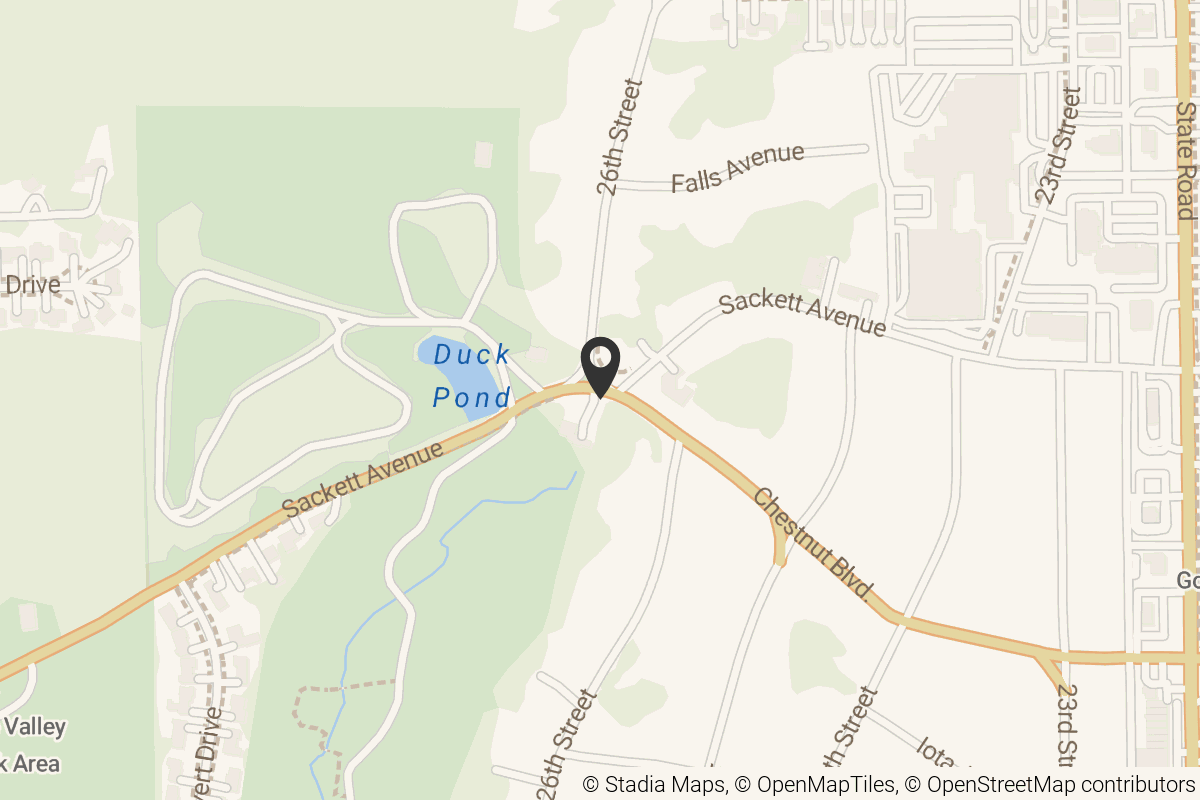 Map with location marker