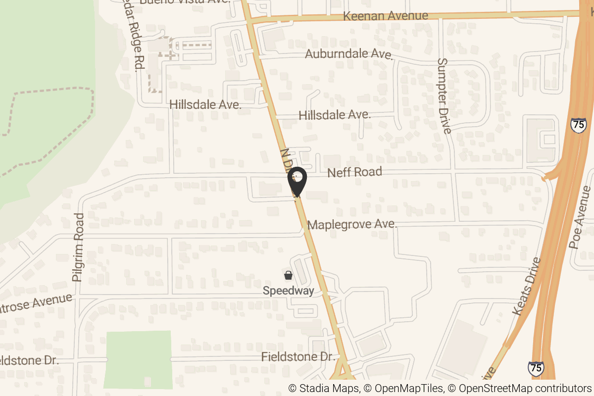 Map with location marker