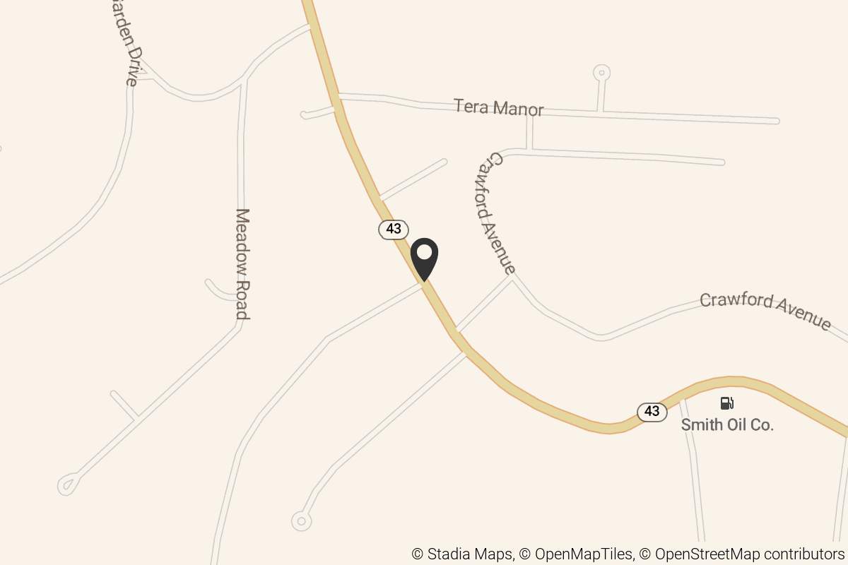 Map with location marker