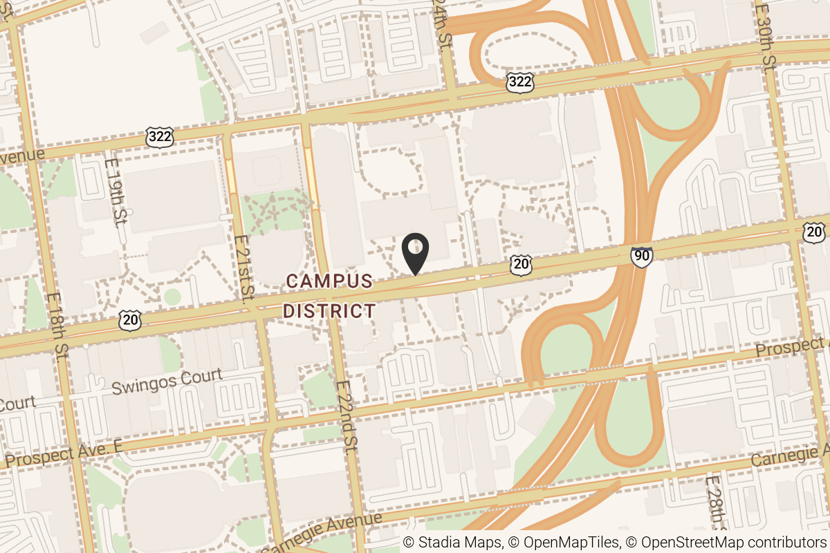 Map with location marker