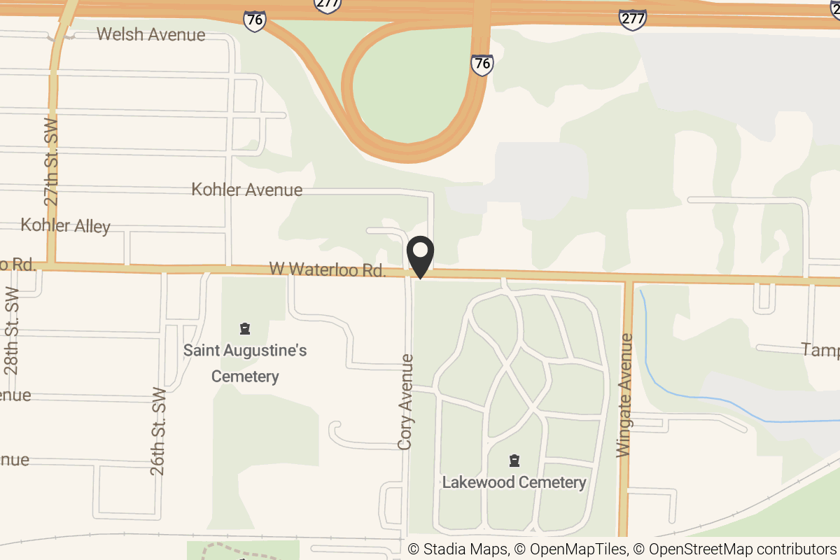 Map with location marker