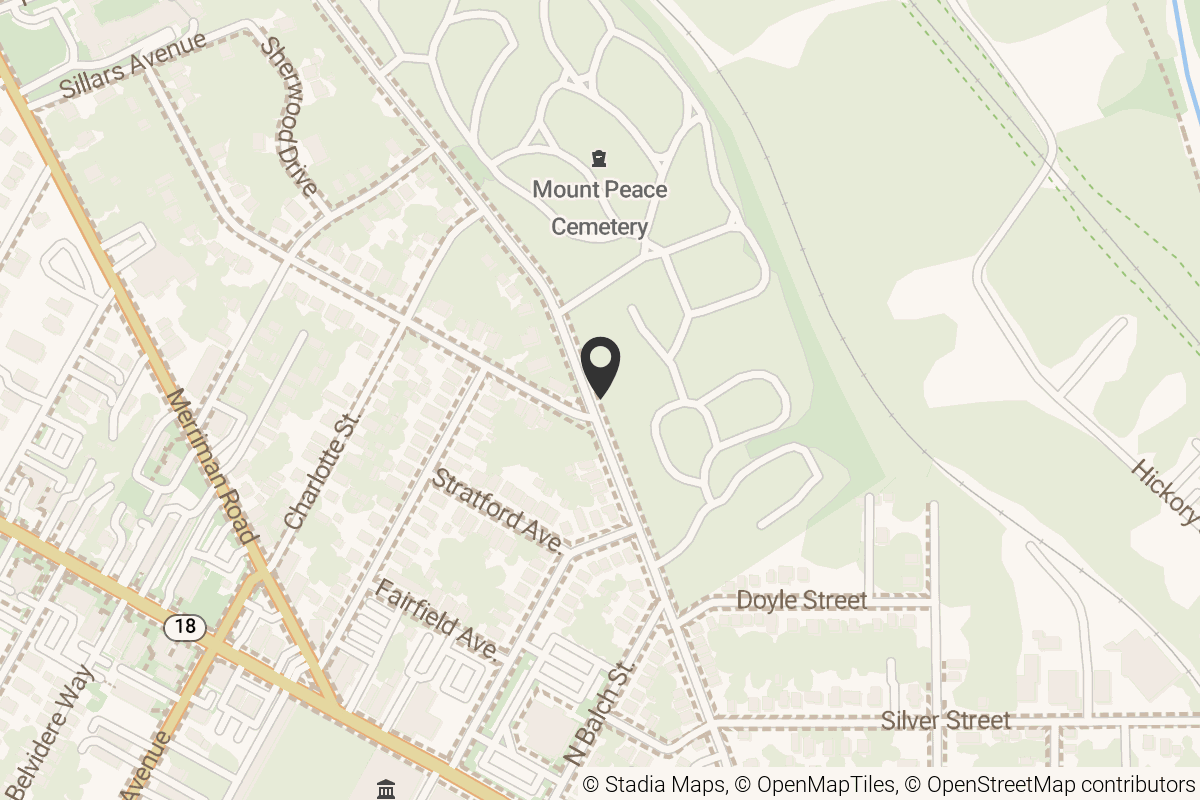 Map with location marker