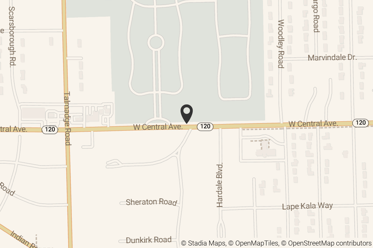 Map with location marker