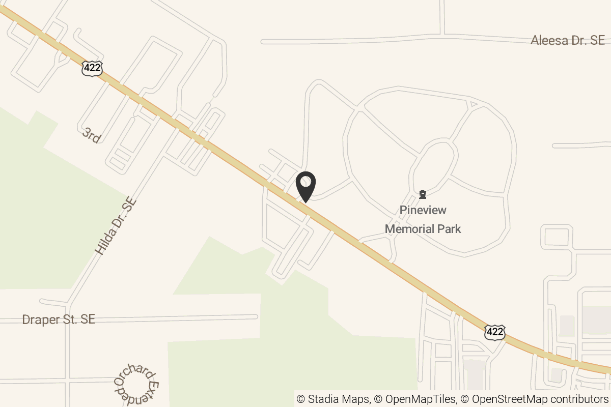 Map with location marker