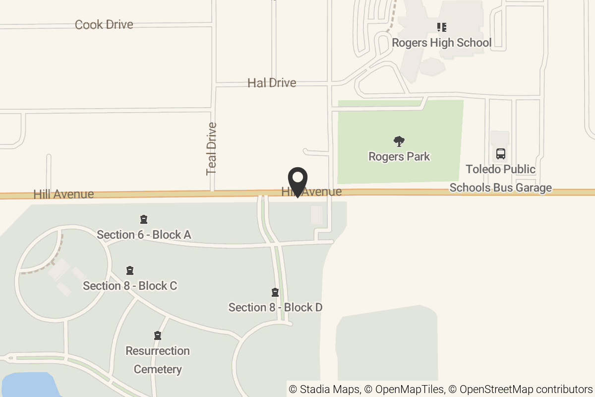 Map with location marker