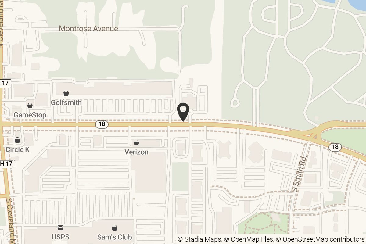 Map with location marker