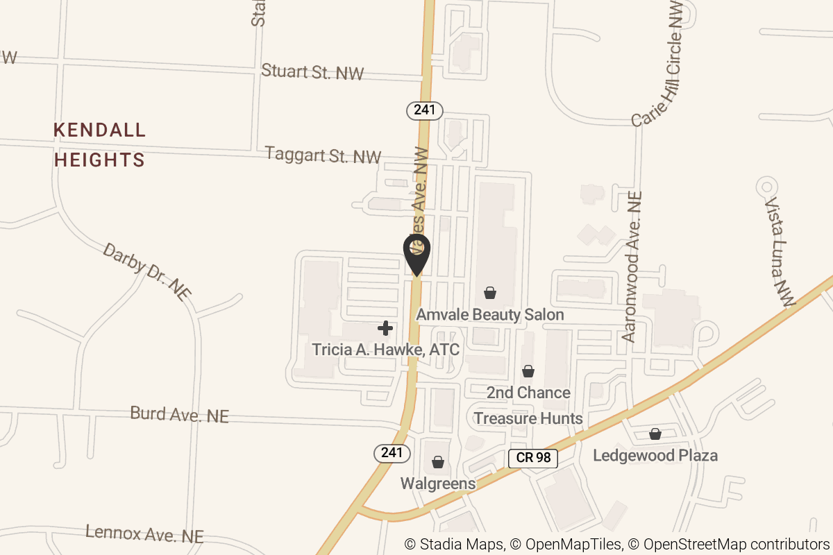 Map with location marker