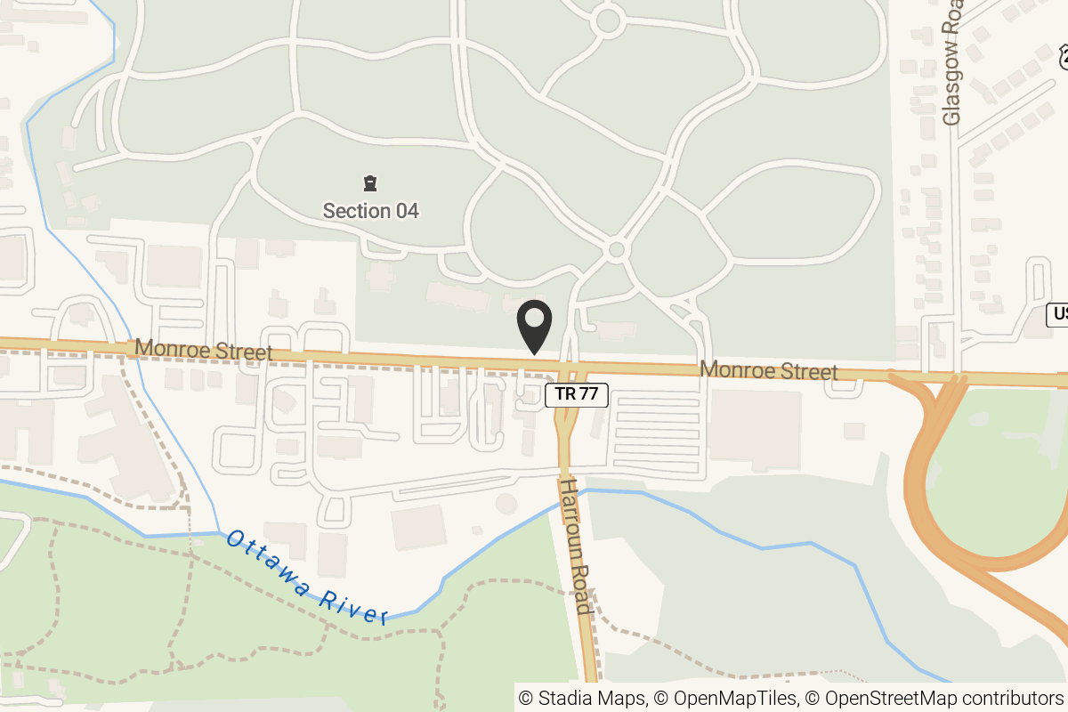 Map with location marker