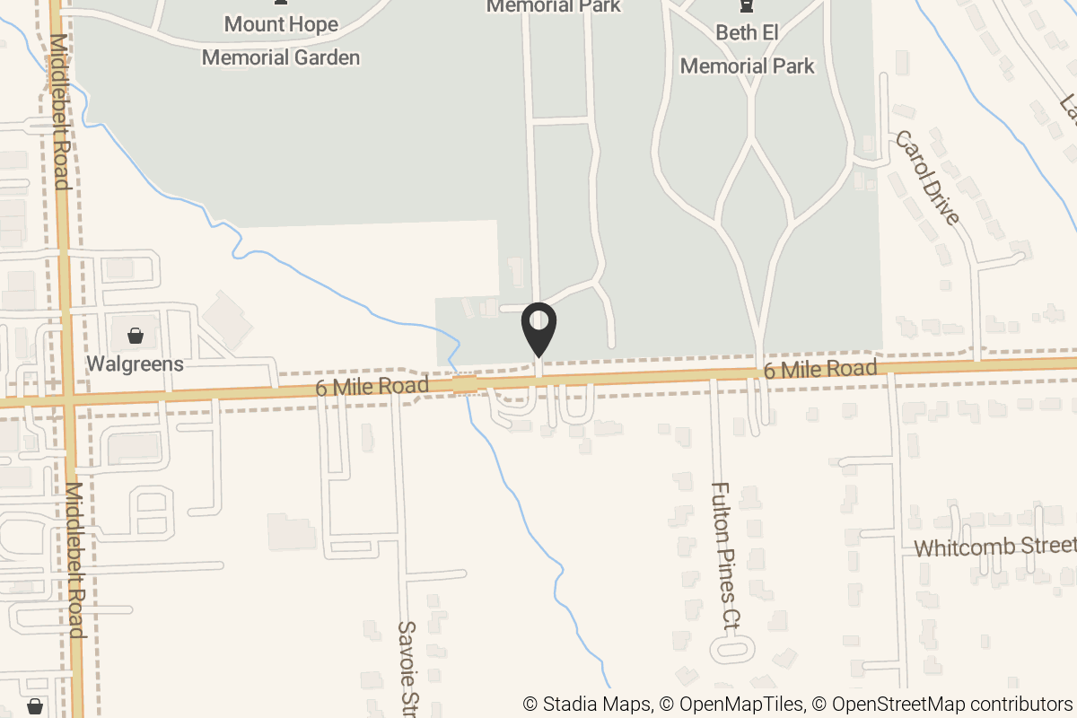 Map with location marker