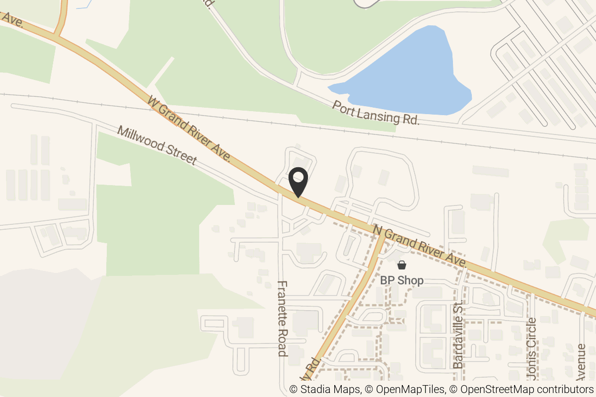 Map with location marker