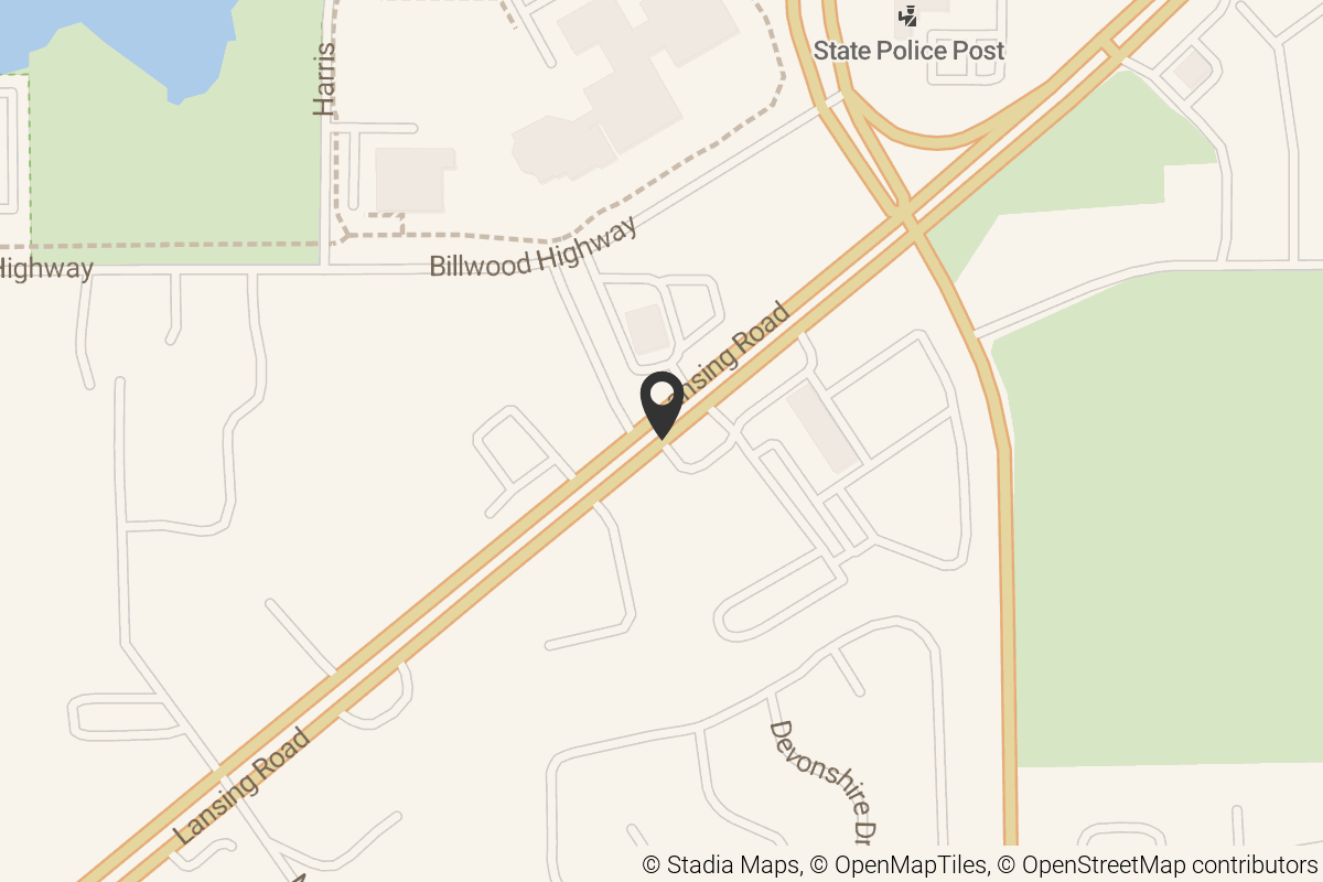 Map with location marker