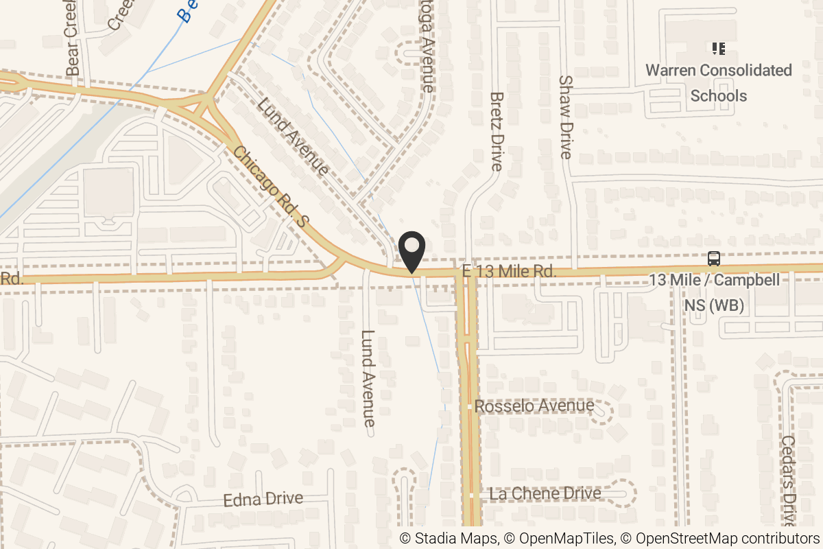 Map with location marker