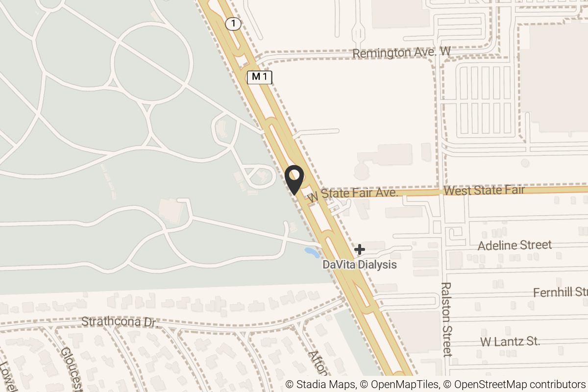 Map with location marker