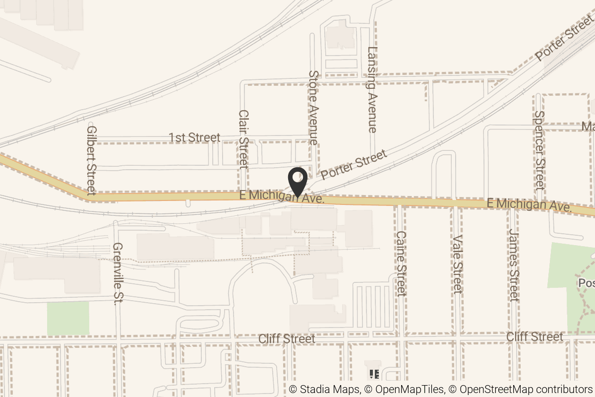 Map with location marker