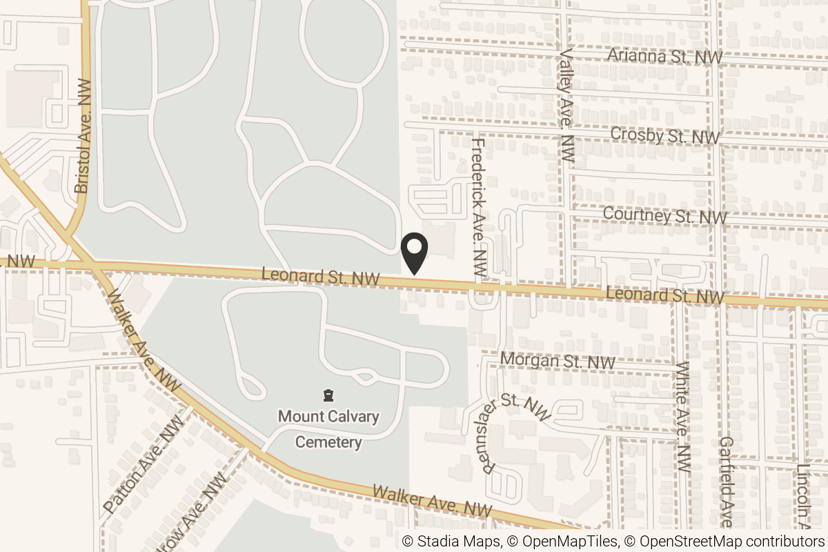 Map with location marker