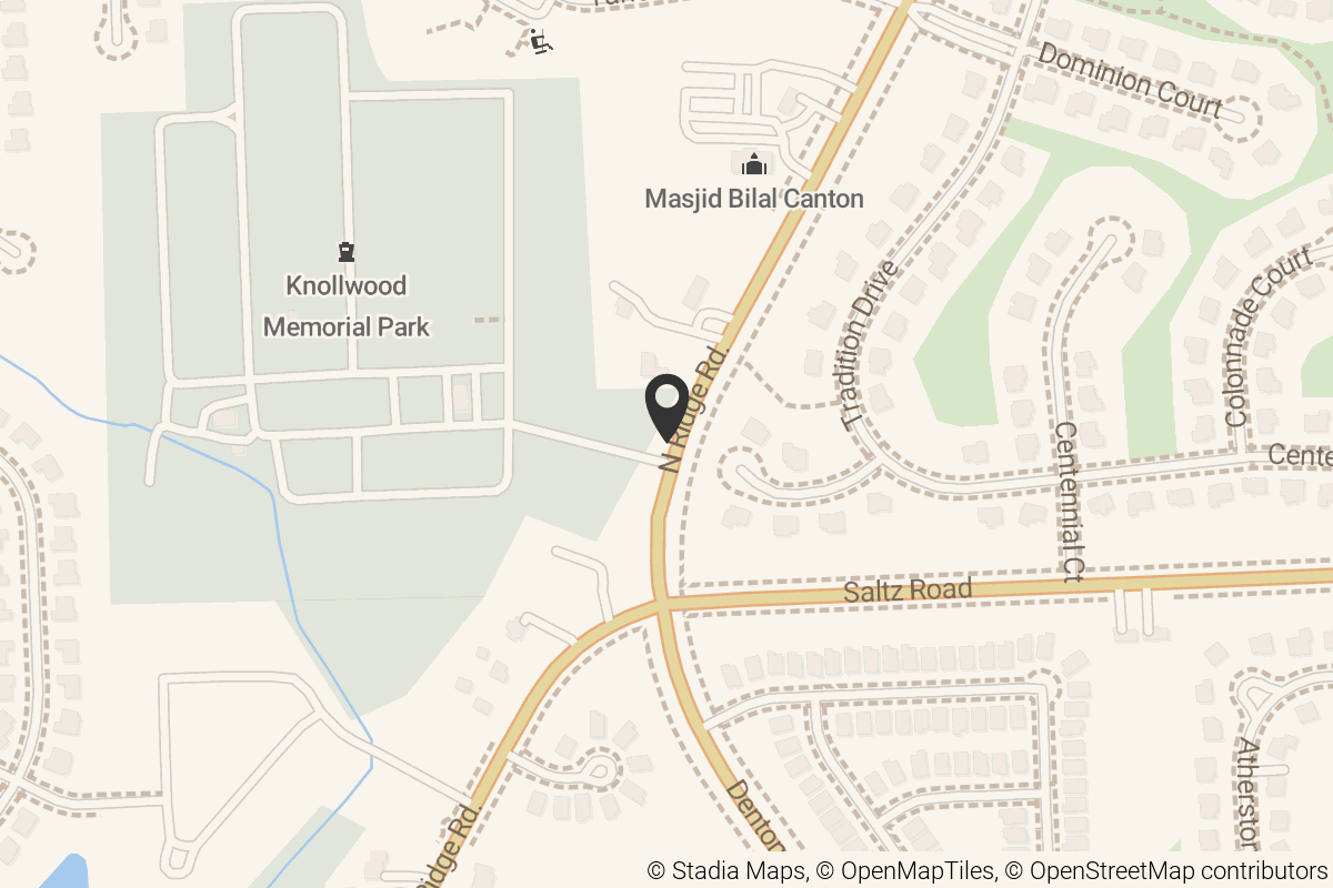 Map with location marker