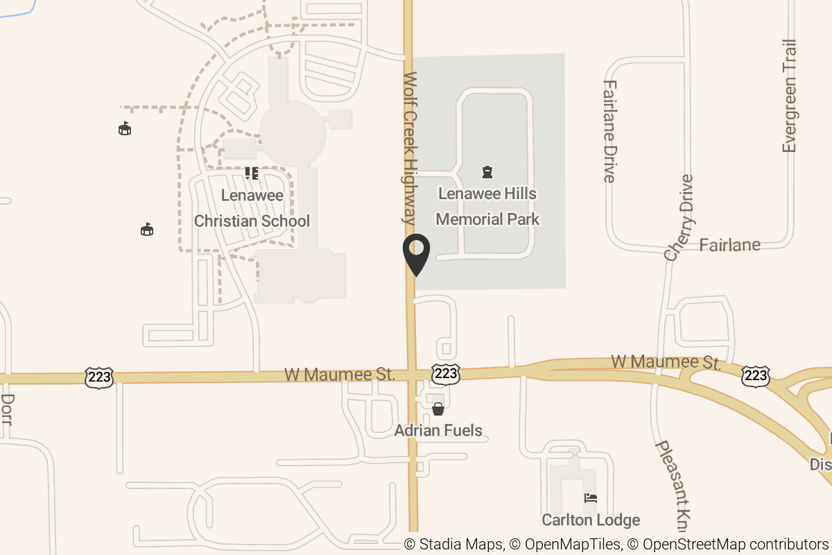 Map with location marker