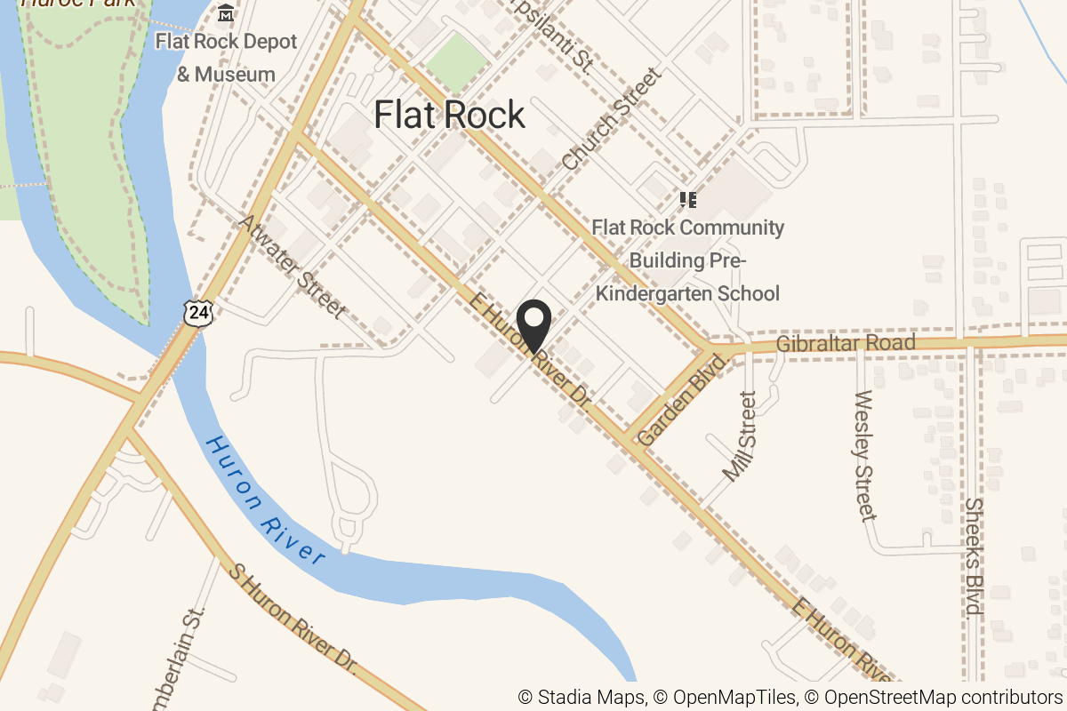 Map with location marker